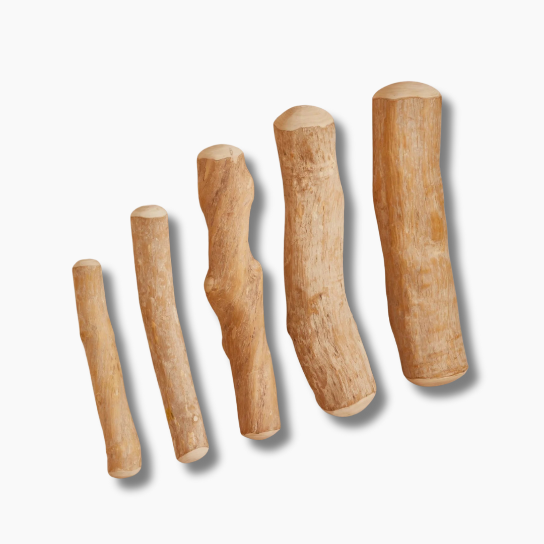 Natural Coffee Wood Dog Chew 5 Size