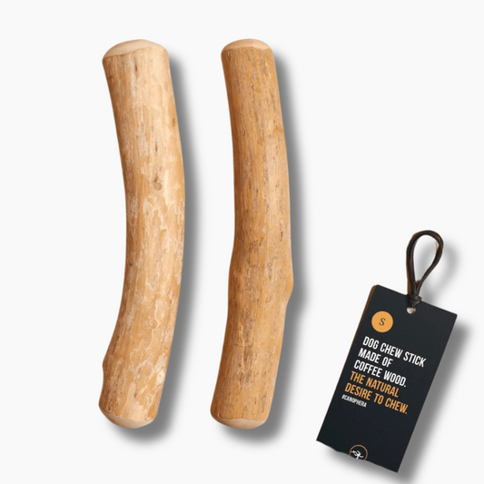 Natural Coffee Wood Dog Chew S Size